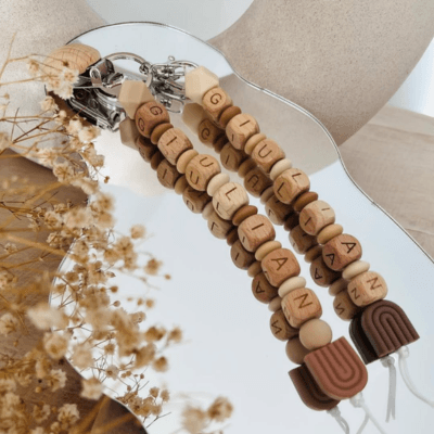 Porte-clés personnalisé double